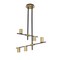 Z-Lite Calumet 5 Light Chandelier, Matte Black & Olde Brass 814-5MB-OBR - alternate 3